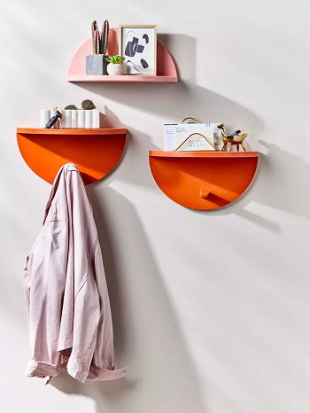 Diy your entryway shelves Interesting Decorating Ways To Fake An Entryway In A Tight Space