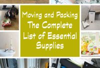 Moving and packing the complete list of essential supplies1