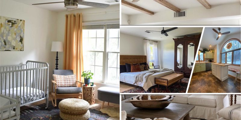 Spring home prep installing ceiling fan for energy efficiency2