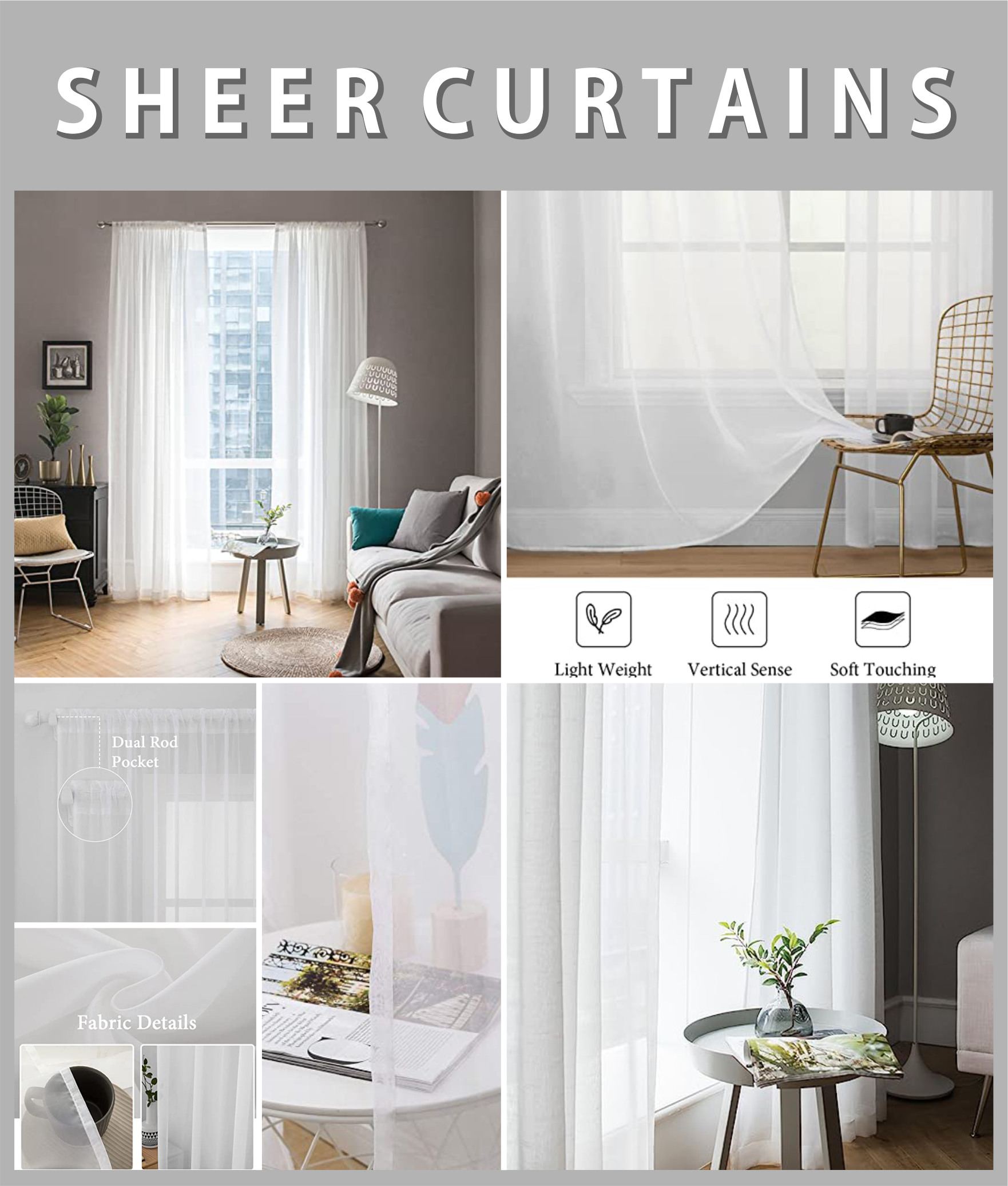 Sheer curtains