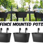 Fence mounted pots