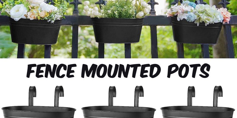 Fence mounted pots
