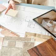 Asian interior designer thinking about home interior