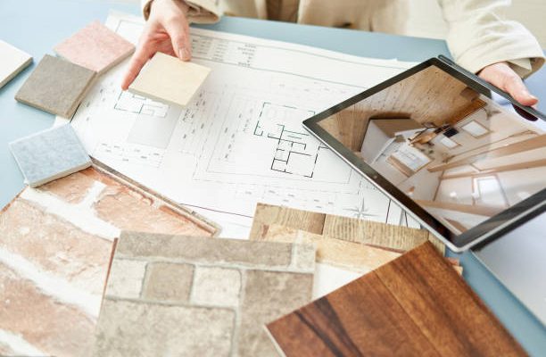 Asian interior designer thinking about home interior