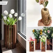 How the wood can turn into pretty vases