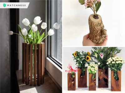 How the wood can turn into pretty vases