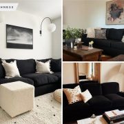 How to style your black couch to get a sophisticated living room decor