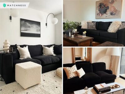 How to style your black couch to get a sophisticated living room decor