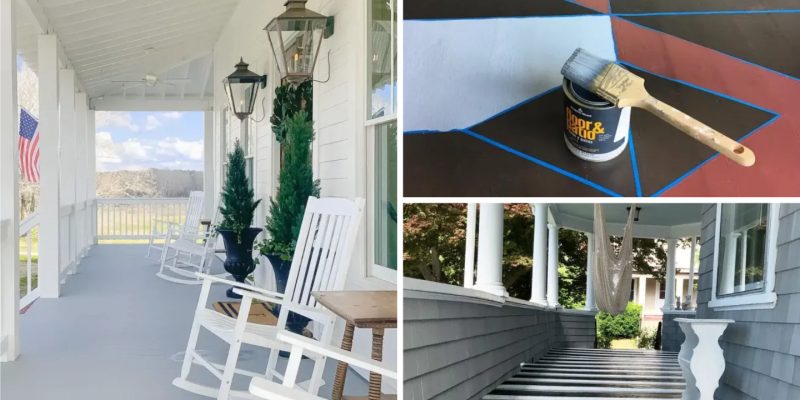 Painted porch floor ideas to boost curb appeal