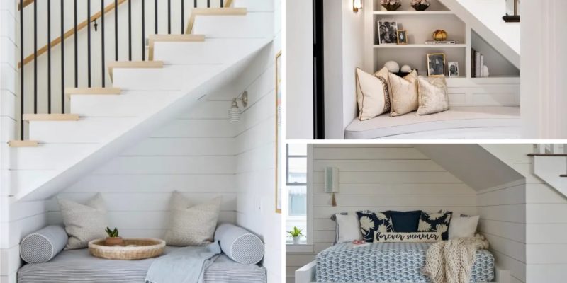 Under stair decor cozy under stair reading nook design ideas