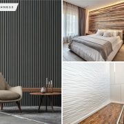 Wall decoration applying textured accent for the simple way