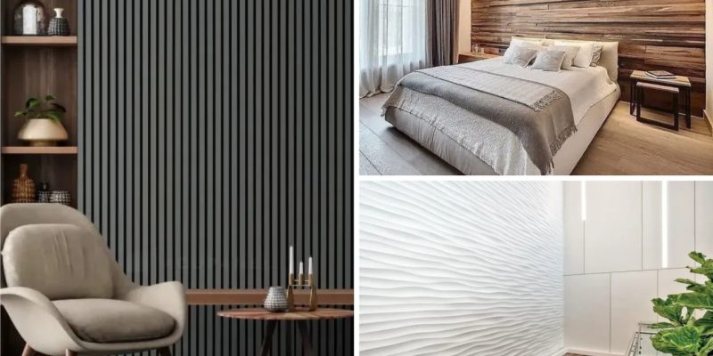 Wall decoration applying textured accent for the simple way