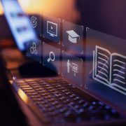 E-learning, online education concept, learn on internet