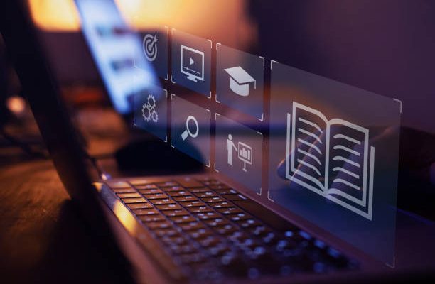 E-learning, online education concept, learn on internet
