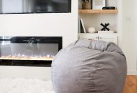 Cordaroy's chenille bean bag chair bed1