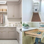 Efficient and organized laundry room drying rack ideas