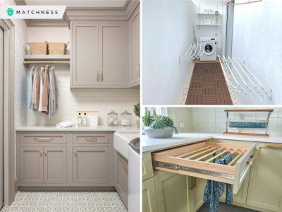 Efficient and organized laundry room drying rack ideas