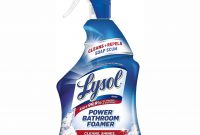 Lysol bathroom cleaner spray