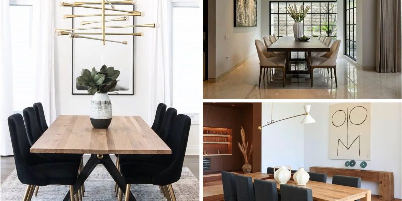 Modern dining rooms where form meets functionality