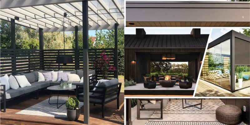 Modern patio design outdoor furniture and exterior touches to provide