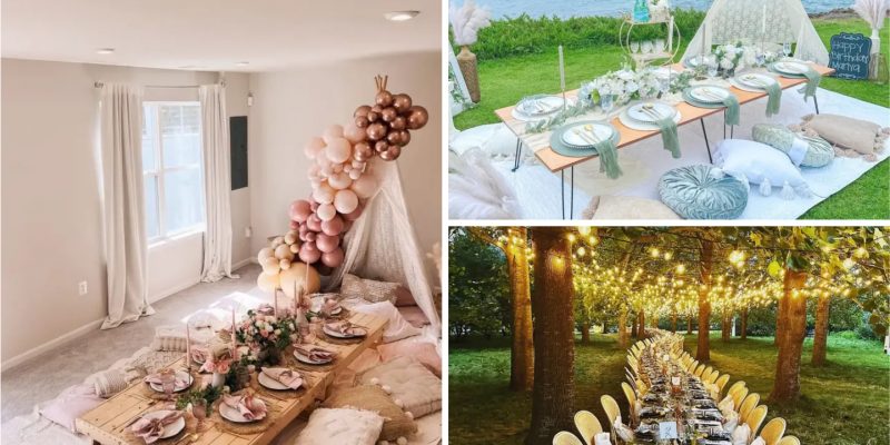 Varied dinner party decors that offer comfort and warmth ambiance