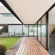 Architecture, beautiful interior of a modern villa, view from veranda