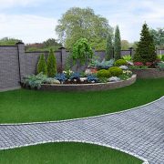 Natural character of the site into the design. well-thought landscape planning.