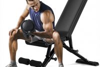 Flybird weight bench, adjustable strength training bench for full body workout with fast folding-new version1