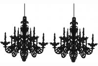 Halloween black chandelier 1