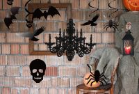 Halloween black chandelier 3