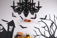 Halloween black chandelier 4