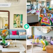 Bold and eclectic the colorful living room trend of 2024