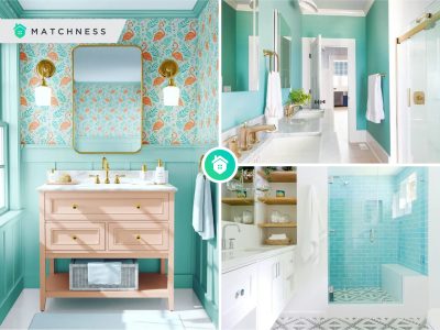 Turquoise color the implementation to your bathroom decor
