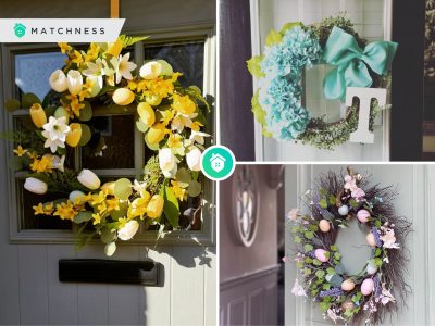 10 creative and colorful wreaths for your spring door decoration ideas