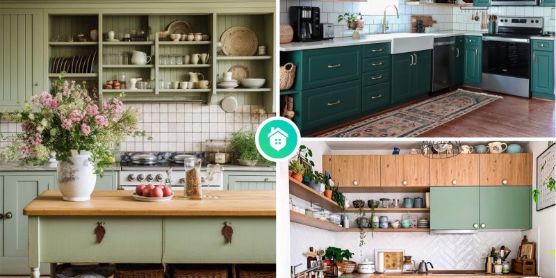 Bringing nature indoors a collection of refreshing green hues for kitchen cabinets