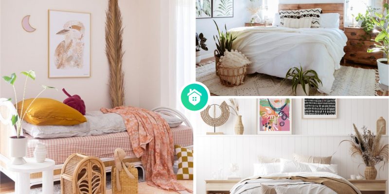 Effortless and eclectic bohemian-inspired bedroom designs