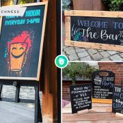 8 kinds of cafe chalkboard design and installation