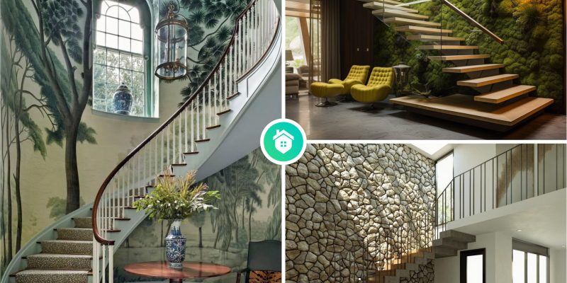 10 inspiring tall staircase wall décor ideas