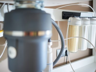 Water filter system or osmosis, water-purification
