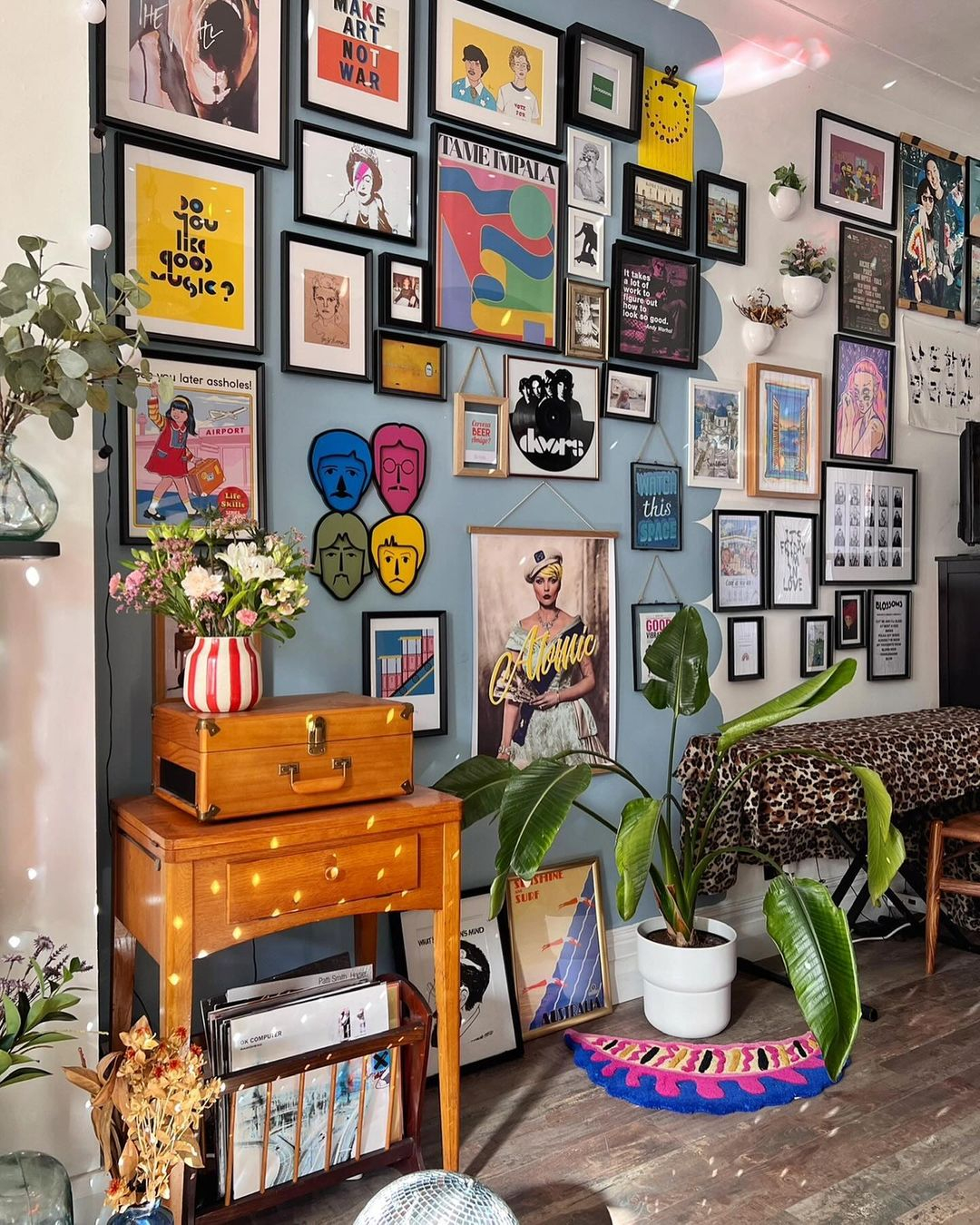Creating a gallery wall with diverse artwork