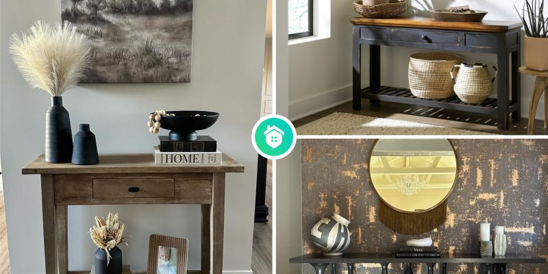 12 effective decorations for pretty yet functional entry table