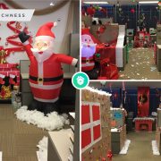 9 ideas to turn your office cubicle into christmas vibe