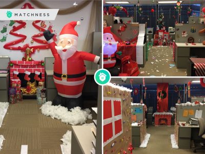 9 ideas to turn your office cubicle into christmas vibe