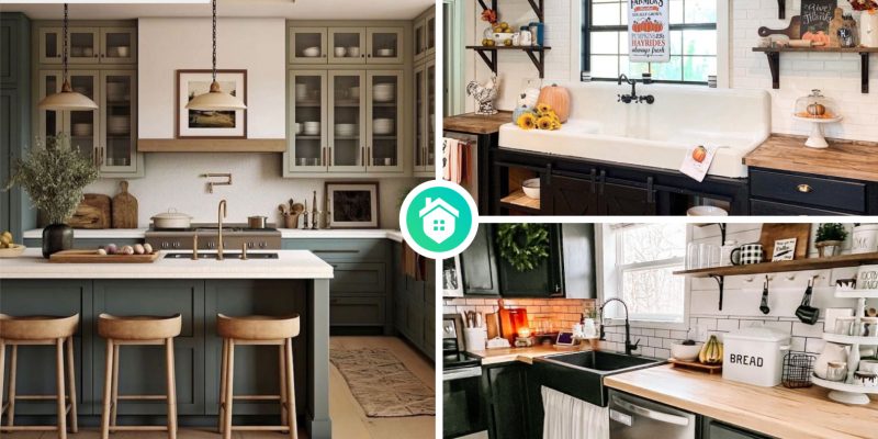 Dark and dreamy 8 moody farmhouse kitchen designs