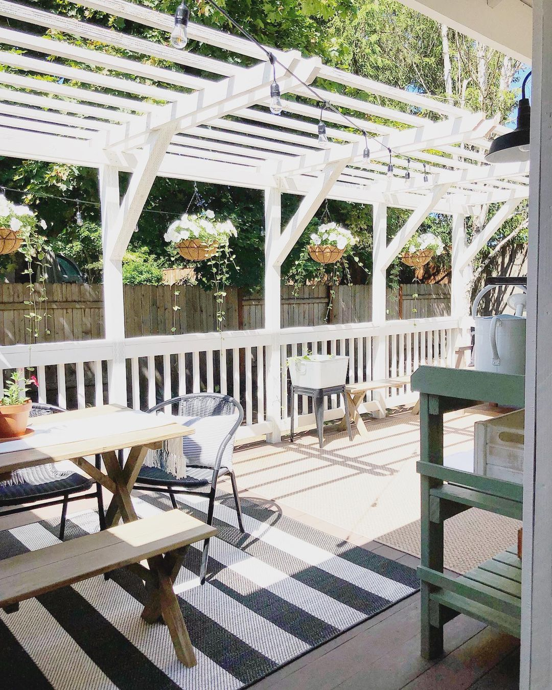 Pergola over the deck