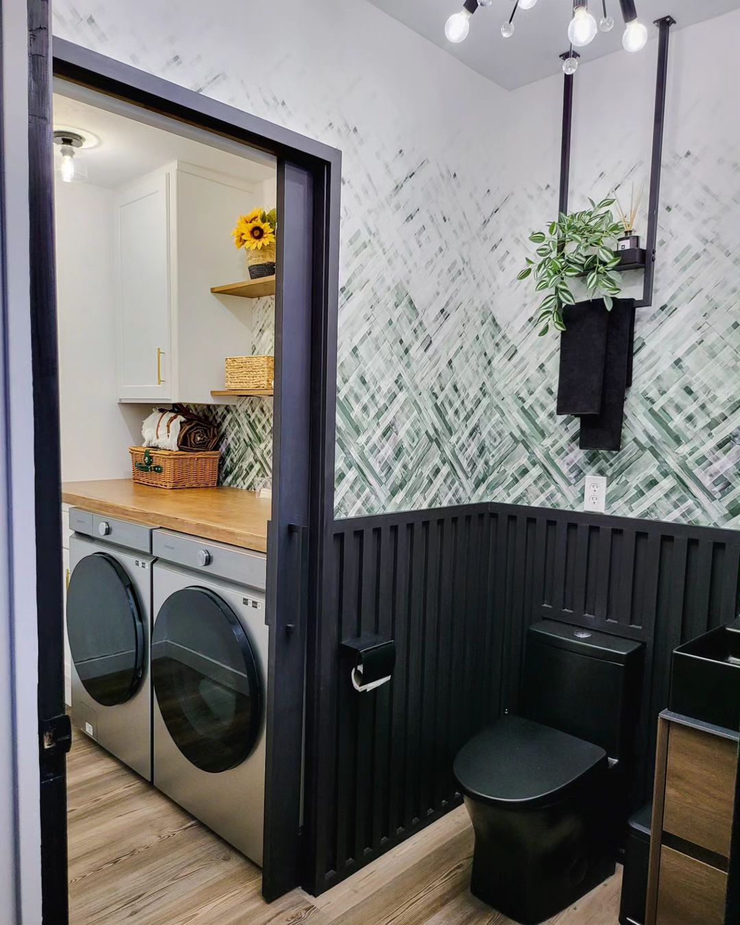 Basically, it is one room which is the bathroom. But, there is a divider installed so that each room can be functioned well.