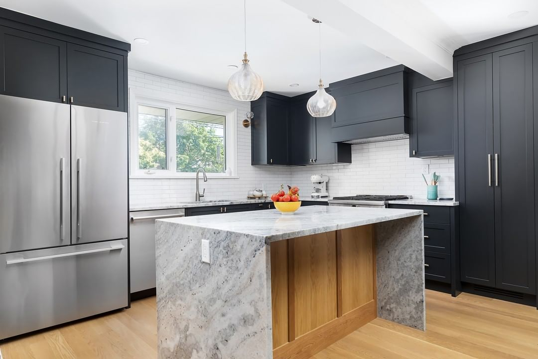 In neutral colors, this kitchen is adorable with all the custom items.