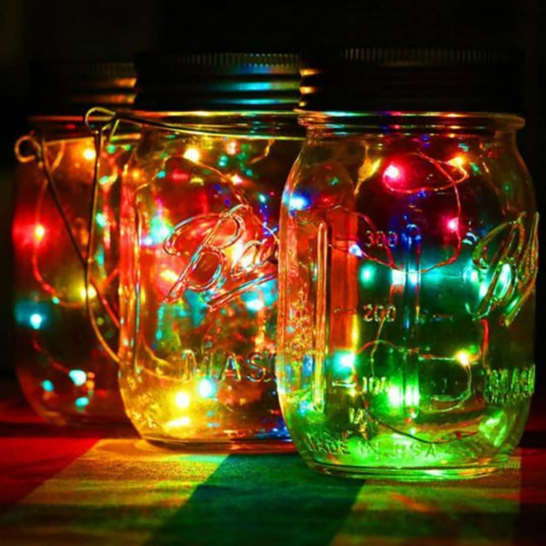 Mason jar lighting