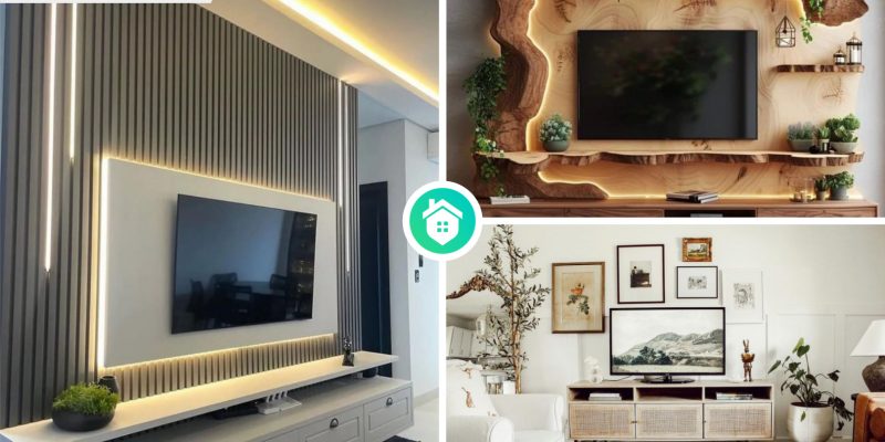 9 ideas to frame your tv with the best blend into the home interior around