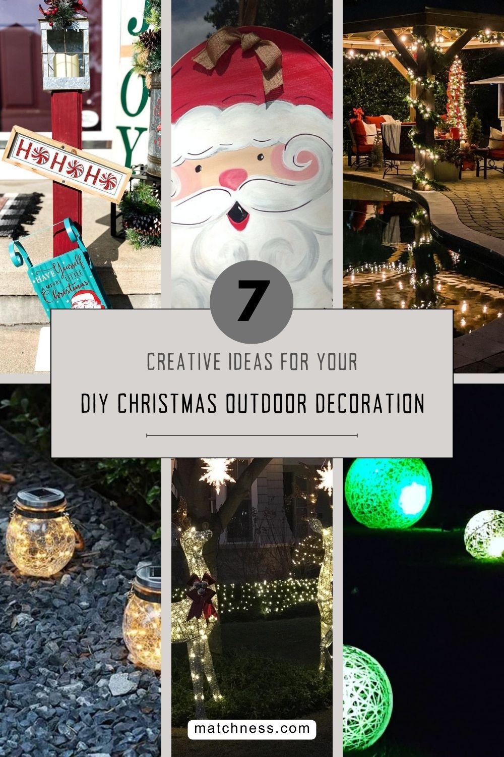 Creative ideas for your diy christmas outdoor decoration